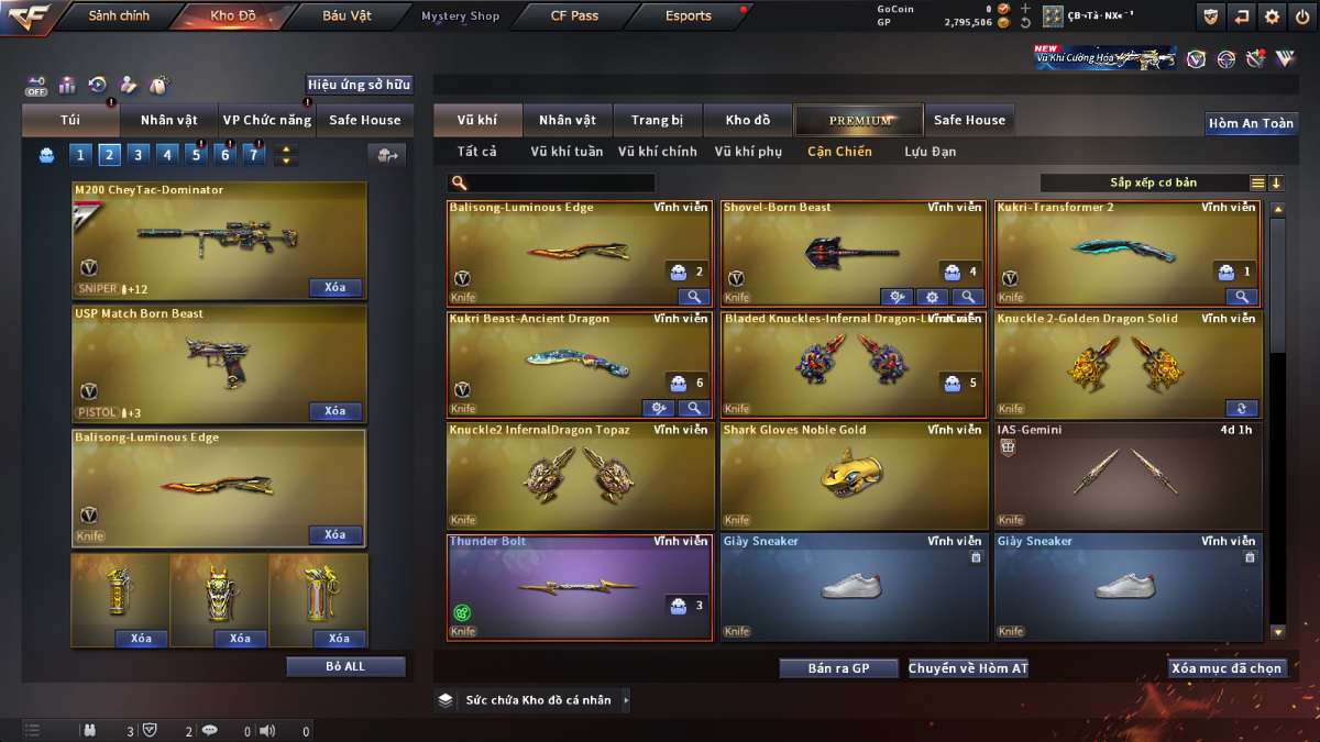 shop acc cf uy tin gia re